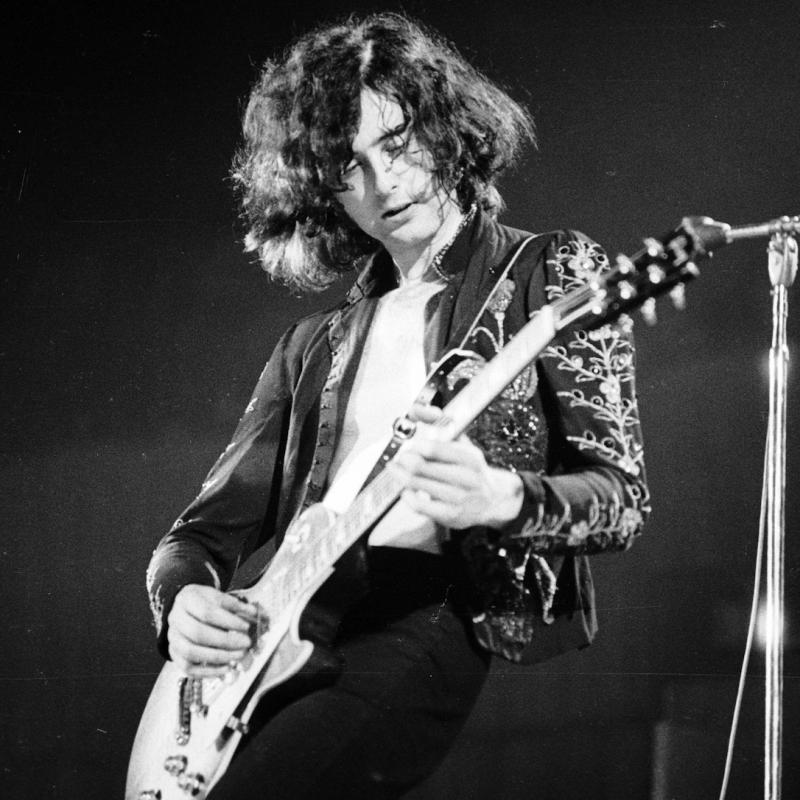 Guitarist Jimmy Page of Led Zeppelin